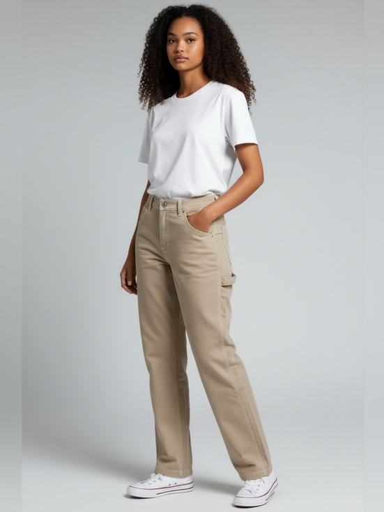 S.O.N.G. Pants - S.O.N.G. High-Rise Carpenter 90s Boyfriend Cargo Pants
